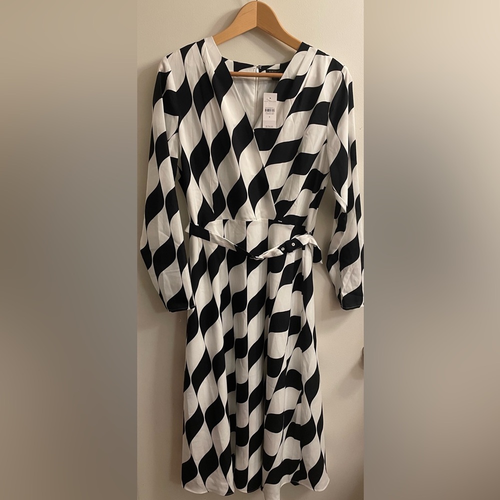 ANN TAYLOR DRESS: Size 6, Black & White, New Arrivals, NWT, New W/ $179.00 Tag